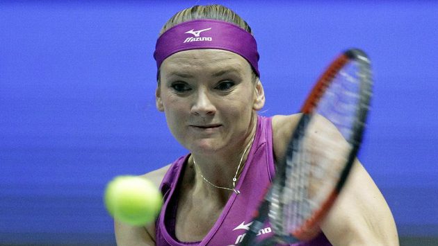 Tereza Martincová při utkání s Italkou Robertou Vinciovou. Tereza Martincová při utkání s Italkou Robertou Vinciovou.