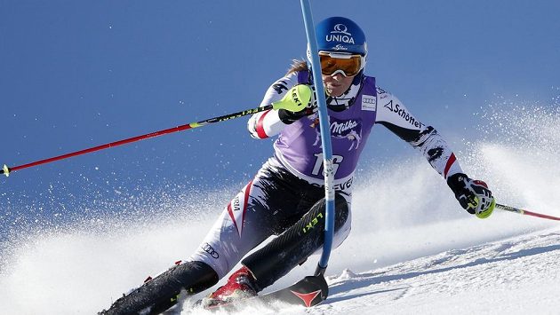 Rakouská lyžařka Mariles Schildová v Courchevelu. Rakouská lyžařka Mariles Schildová v Courchevelu.