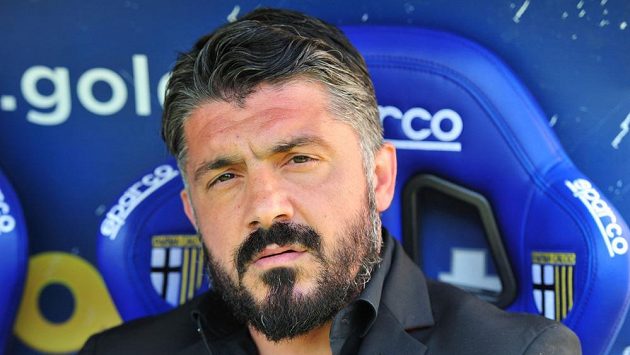 Gennaro Gattuso na snímku z dubna tohoto roku ještě jako kouč AC Milán. Gennaro Gattuso na snímku z dubna tohoto roku ještě jako kouč AC Milán.