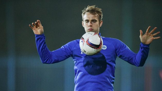 Kapitán Slovanu Liberec Lukáš Pokorný na tréninku před utkáním Evropské ligy s Karabachem. Kapitán Slovanu Liberec Lukáš Pokorný na tréninku před utkáním Evropské ligy s Karabachem.