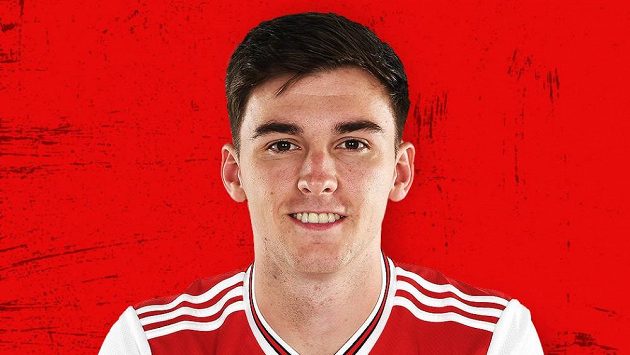 Skotský obránce Arsenalu Kieran Tierney. Skotský obránce Arsenalu Kieran Tierney.