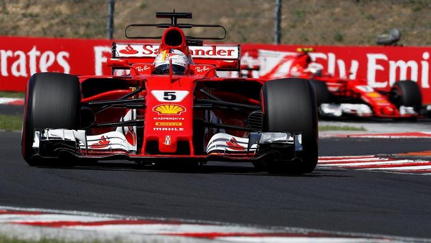 Sebastian Vettel s Ferrari vyhrál Velkou cenu Maďarska F1. Sebastian Vettel s Ferrari vyhrál Velkou cenu Maďarska F1.