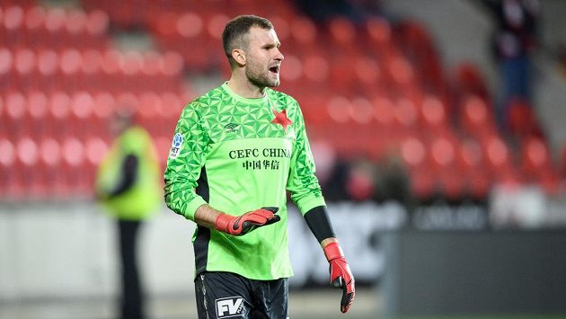 Brankář Slavie Praha Ondřej Kolář. Brankář Slavie Praha Ondřej Kolář.