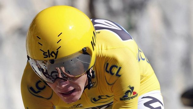 Lídr Tour de France Brit Chris Froome. Lídr Tour de France Brit Chris Froome.