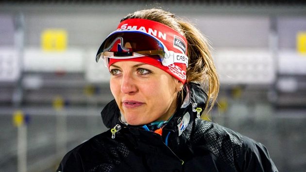 Česká biatlonistka Jitka Landová. Česká biatlonistka Jitka Landová.