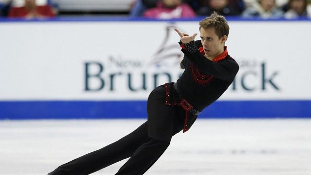 Krasobruslař Michal Březina na Kanadské brusli. Krasobruslař Michal Březina na Kanadské brusli.