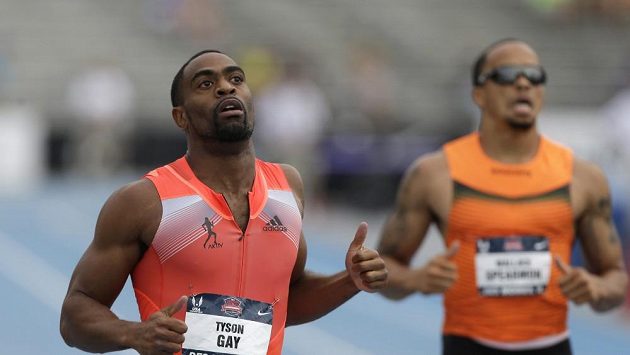 Tyson Gay (vlevo) neměl na americkém atletickém šampionátu ve sprintech konkurenci. Tyson Gay (vlevo) neměl na americkém atletickém šampionátu ve sprintech konkurenci.