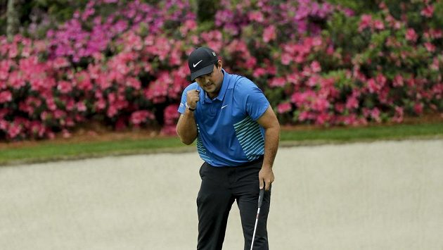 Golfista Patrick Reed během třetího kola Masters v americké Augustě. Golfista Patrick Reed během třetího kola Masters v americké Augustě.