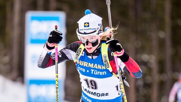 Markéta Davidová v kanadském Canmore. Markéta Davidová v kanadském Canmore.