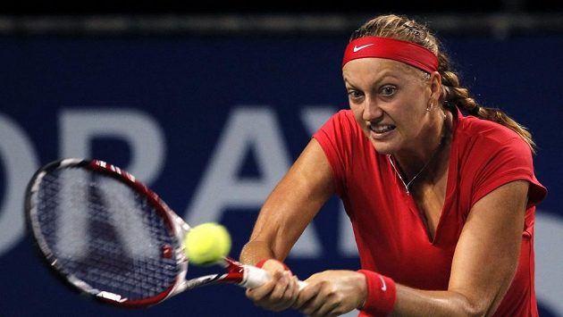 Petra Kvitová v duelu s Madison Keysovou. Petra Kvitová v duelu s Madison Keysovou.