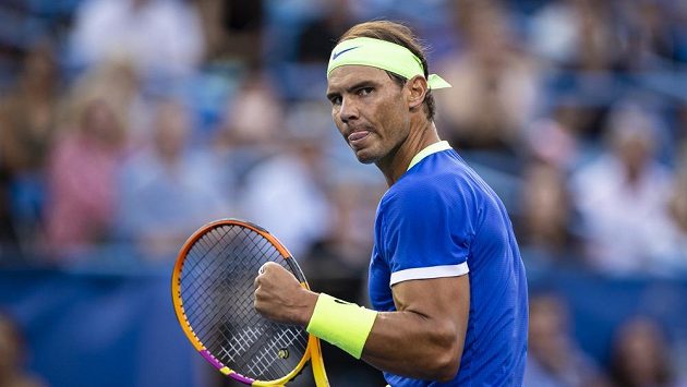 Španělský tenista Rafael Nadal na turnaji ve Washingtonu. Španělský tenista Rafael Nadal na turnaji ve Washingtonu.