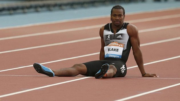 Jamajský sprinter Yohan Blake na mítinku Diamantové ligy v Glasgow. Jamajský sprinter Yohan Blake na mítinku Diamantové ligy v Glasgow.