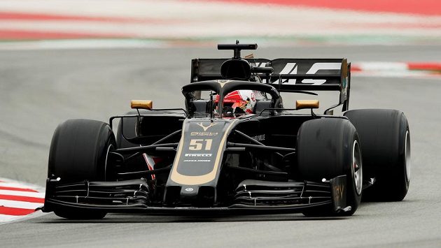 Pietro Fittipaldi z týmu Haas v akci. Pietro Fittipaldi z týmu Haas v akci.