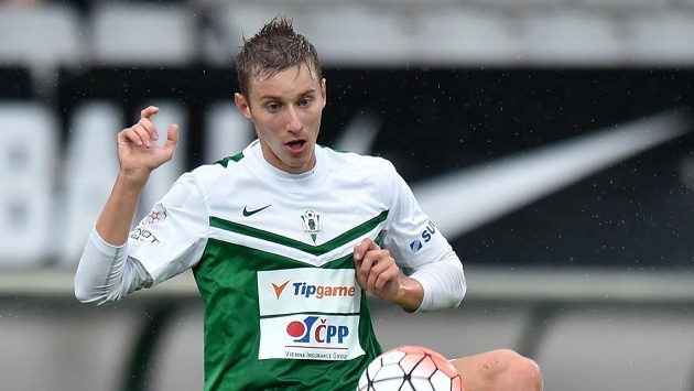 Jablonecký záložník Ján Greguš v zápase s Kodaní. Jablonecký záložník Ján Greguš v zápase s Kodaní.