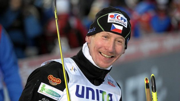 Lukáš Bauer po triumfu v závodě SP v Kuusamu. Lukáš Bauer po triumfu v závodě SP v Kuusamu.