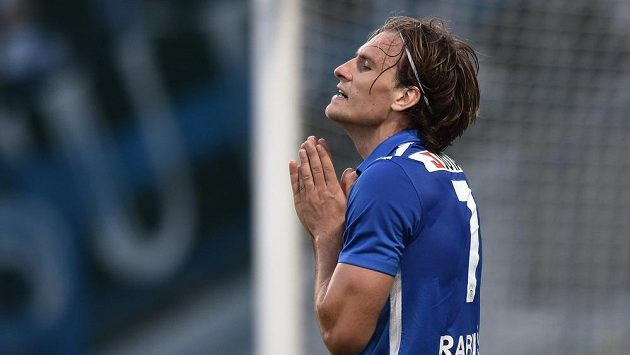 Útočník Michael Rabušic během svého působení v Liberci. Útočník Michael Rabušic během svého působení v Liberci.