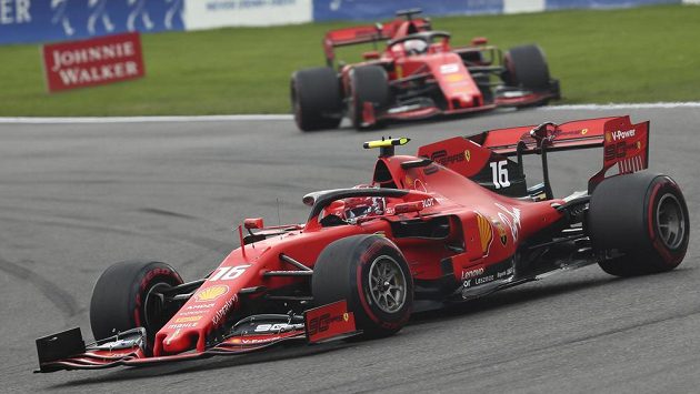 Charles Leclerc s ferrari při GP Belgie. Charles Leclerc s ferrari při GP Belgie.