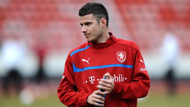 Daniel Pudil během tréninku české fotbalové reprezentace Daniel Pudil během tréninku české fotbalové reprezentace