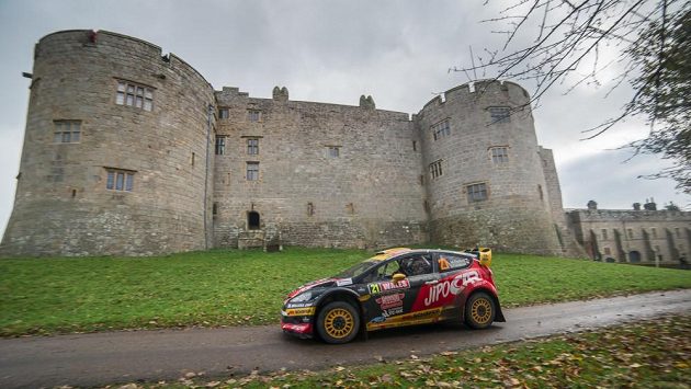 Martin Prokop s Fordem Fiesta WRC na trati Britské rallye 2014. Martin Prokop s Fordem Fiesta WRC na trati Britské rallye 2014.
