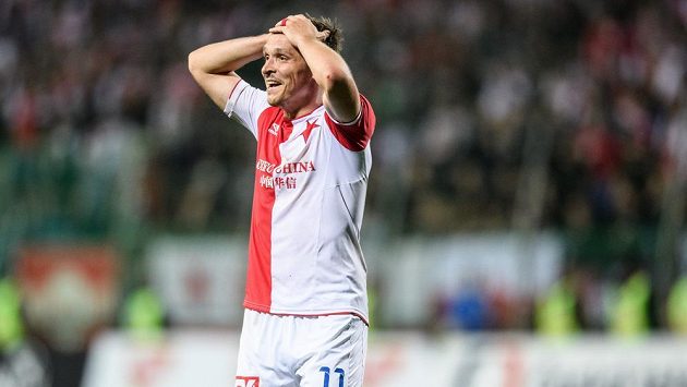 Stanislav Tecl ze Slavie Praha během finále MOL Cupu. Stanislav Tecl ze Slavie Praha během finále MOL Cupu.