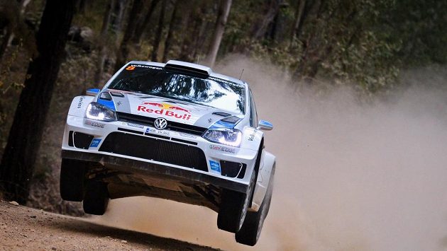 Sébastien Ogier na Australské rallye. Sébastien Ogier na Australské rallye.