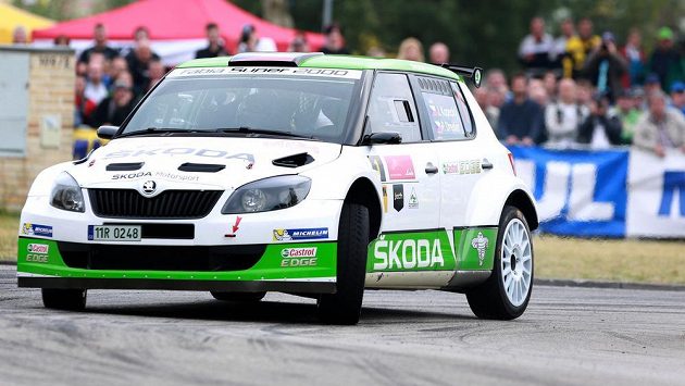 Rallye Český Krumlov, druhý závod mezinárodního mistrovství ČR v automobilových soutěžích. Na snímku jsou Jan Kopecký a jeho spolujezdec Pavel Dresler. Rallye Český Krumlov, druhý závod mezinárodního mistrovství ČR v automobilových soutěžích. Na snímku jsou Jan Kopecký a jeho spolujezdec Pavel Dresler.