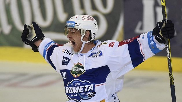 Martin Erat z Brna se raduje z gólu proti Mladé Boleslavi. Martin Erat z Brna se raduje z gólu proti Mladé Boleslavi.
