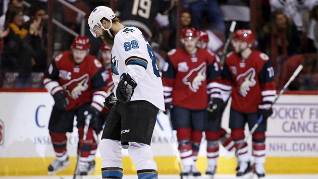 Obránce San Jose Sharks Brent Burns. Obránce San Jose Sharks Brent Burns.