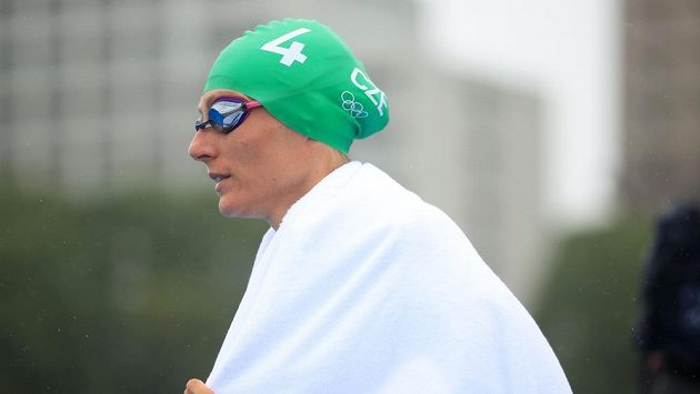 Česká triatlonistka Petra Kuříková před závodem triatlonistek na OH v Tokiu. Česká triatlonistka Petra Kuříková před závodem triatlonistek na OH v Tokiu.