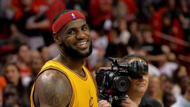 Basketbalista Clevelandu LeBron James Basketbalista Clevelandu LeBron James