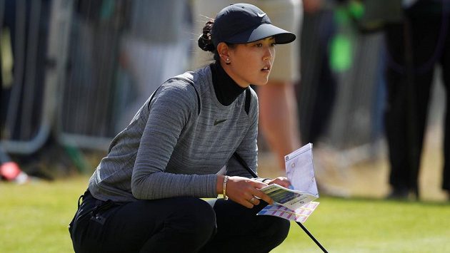 Američanka Michelle Wieová při prvním kole British Open. Američanka Michelle Wieová při prvním kole British Open.