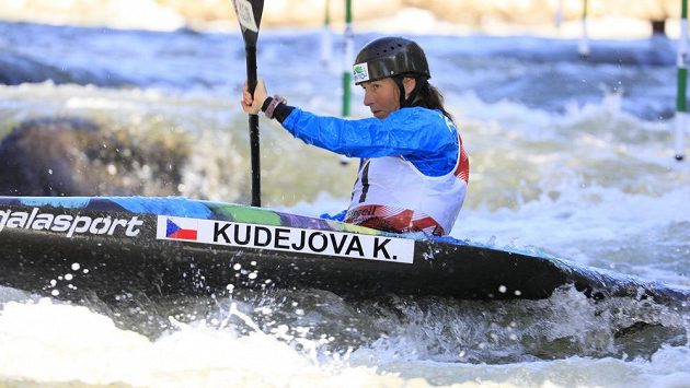 Česká závodnice Kateřina Kudějová v kvalifikaci MS. Česká závodnice Kateřina Kudějová v kvalifikaci MS.