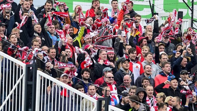Fanoušci Slavie. Fanoušci Slavie.
