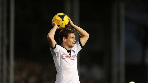 Obránce Fulhamu Sascha Riether. Obránce Fulhamu Sascha Riether.