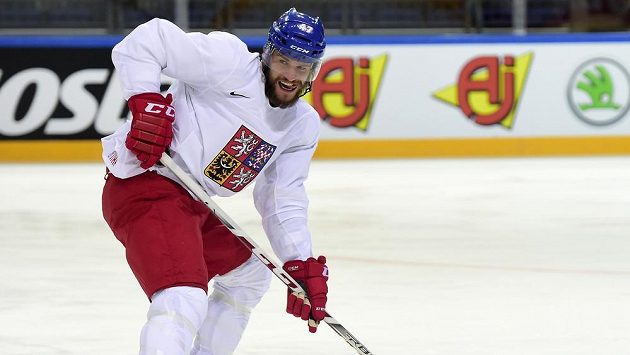 Obránce české hokejové reprezentace Michal Jordán. Obránce české hokejové reprezentace Michal Jordán.