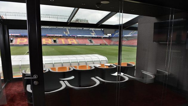 Zrekonstruktované VIP prostory v hlavní tribuně stadiónu Sparty. Zrekonstruktované VIP prostory v hlavní tribuně stadiónu Sparty.