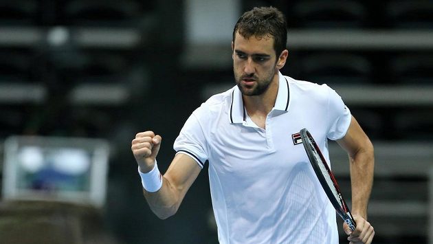 Marin Čilič v utkání proti Richardu Gasquetovi, v němž zpečetil postup Chorvatů do finála Davis Cupu. Marin Čilič v utkání proti Richardu Gasquetovi, v němž zpečetil postup Chorvatů do finála Davis Cupu.