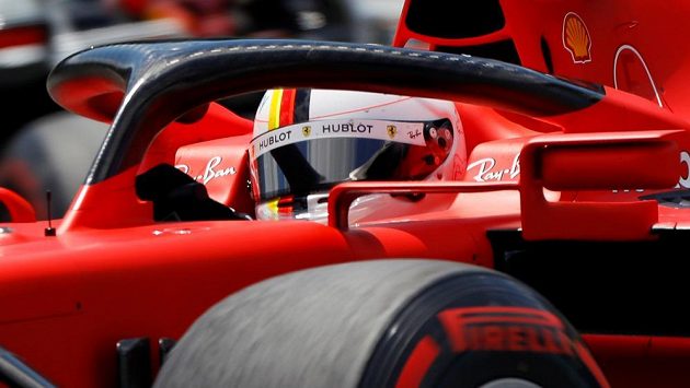 Sebastian Vettel během tréninku na Velkou cenu Rakouska. Sebastian Vettel během tréninku na Velkou cenu Rakouska.