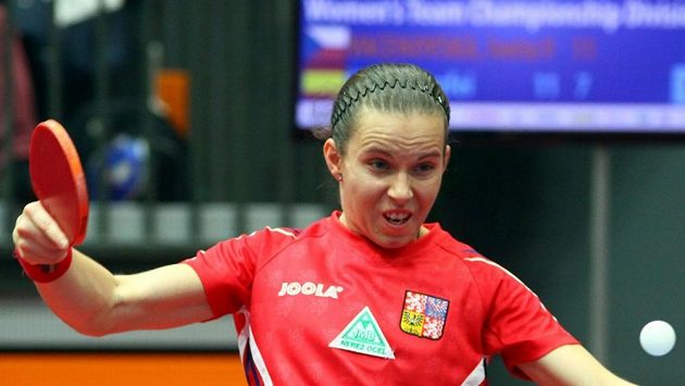 Stolní tenistka Iveta Vacenovská. Stolní tenistka Iveta Vacenovská.