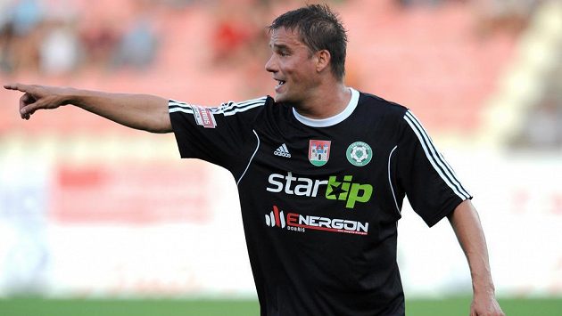 Příbramský útočník Petr Švancara. Příbramský útočník Petr Švancara.