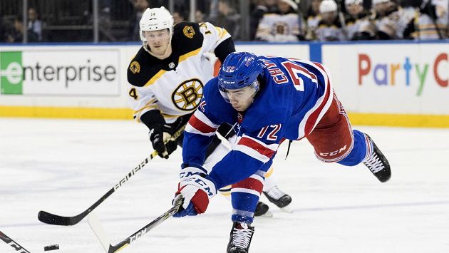 Útočník New Yorku Rangers Filip Chytil. Útočník New Yorku Rangers Filip Chytil.