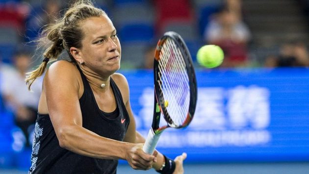 Česká tenistka Barbora Strýcová. Česká tenistka Barbora Strýcová.