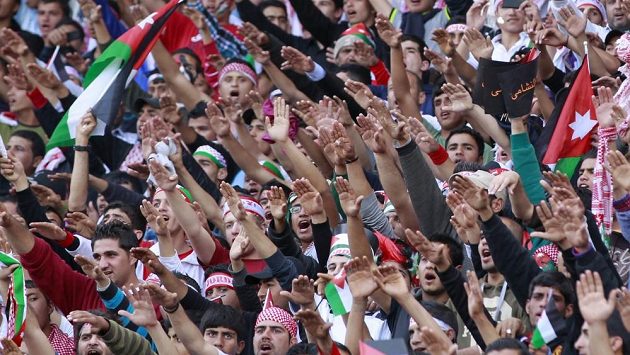 V Ammánu byla na stadiónu bouřlivá atmosféra. V Ammánu byla na stadiónu bouřlivá atmosféra.