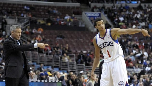 Basketbalista Philadelphie Michael Carter-Williams. Basketbalista Philadelphie Michael Carter-Williams.