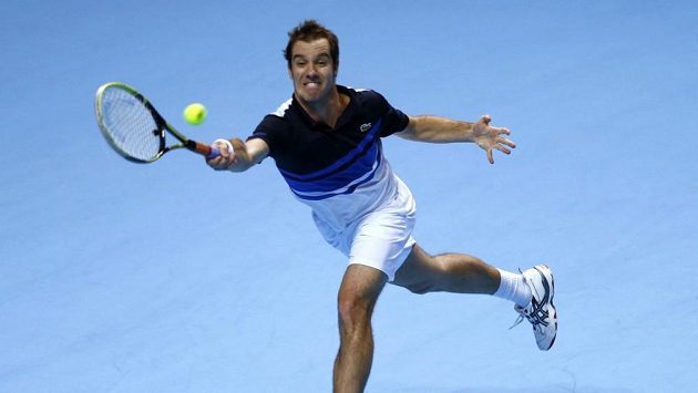 Francouzský tenista Richard Gasquet na Turnaji mistrů v Londýně. Francouzský tenista Richard Gasquet na Turnaji mistrů v Londýně.