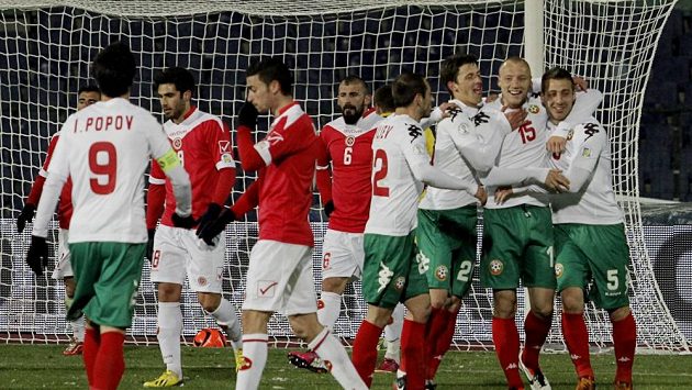 Fotbalisté Bulharska dali Maltě šestibrankový příděl. Fotbalisté Bulharska dali Maltě šestibrankový příděl.