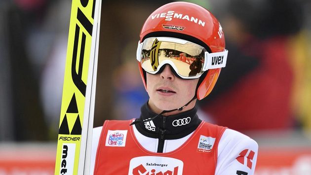 Němec Eric Frenzel při SP v Ramsau. Němec Eric Frenzel při SP v Ramsau.