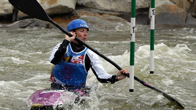 Štěpánka Hilgertová na mistrovství světa ve vodním slalomu v Deep Creek Lake. Štěpánka Hilgertová na mistrovství světa ve vodním slalomu v Deep Creek Lake.