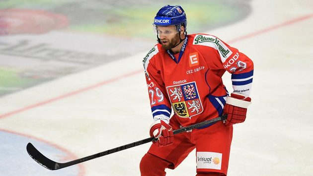 Útočník Martin Růžička v dresu české reprezentace Útočník Martin Růžička v dresu české reprezentace