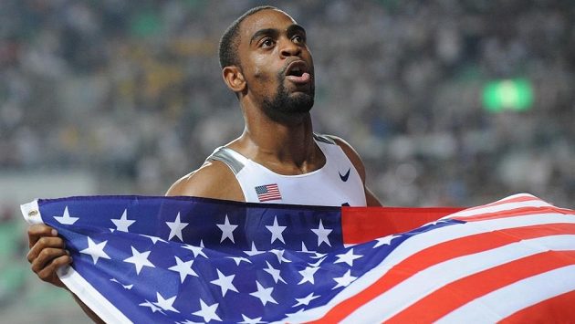 Americký sprinter Tyson Gay Americký sprinter Tyson Gay